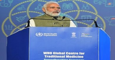 Prime Minister Shri Narendra Modi lays the foundation stone of the WHO Global Centre for Traditional Medicine at Jamnagar, Gujarat