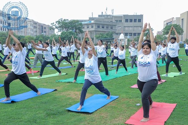 International Yoga Day celebrated at SGT University, VC, Pro VCs, faculty and students perform Yoga