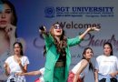Sophie Choudry Entrals Audience at SGT University