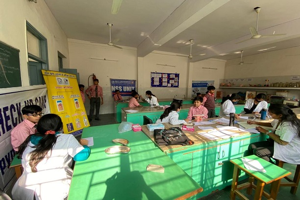 The Department of Public Health Dentistry conducted an oral health screening program on Monday at Happy Model School, Janakpuri, Delhi.