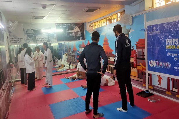 SGT University offers a Free sports Health camp for the Karate players