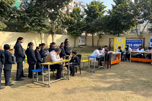 The Faculty of Dental Sciences conducts an oral health screening program for school children at GAV International School, Gurgaon.