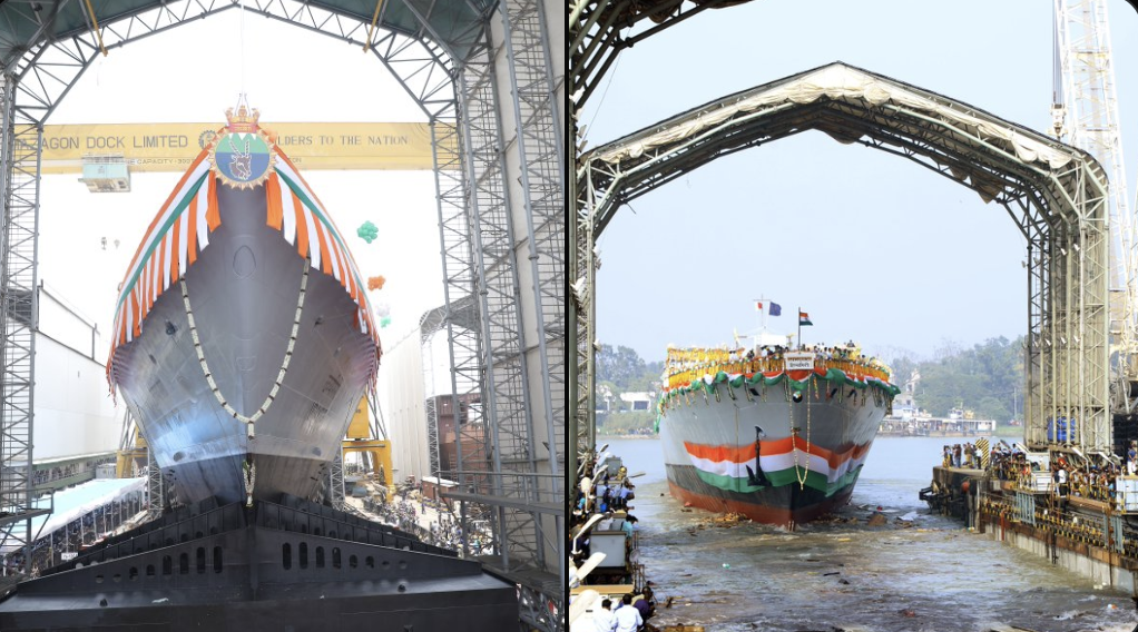 Indian Navy to commission INS Udaygiri and INS Himgiri simultaneously.