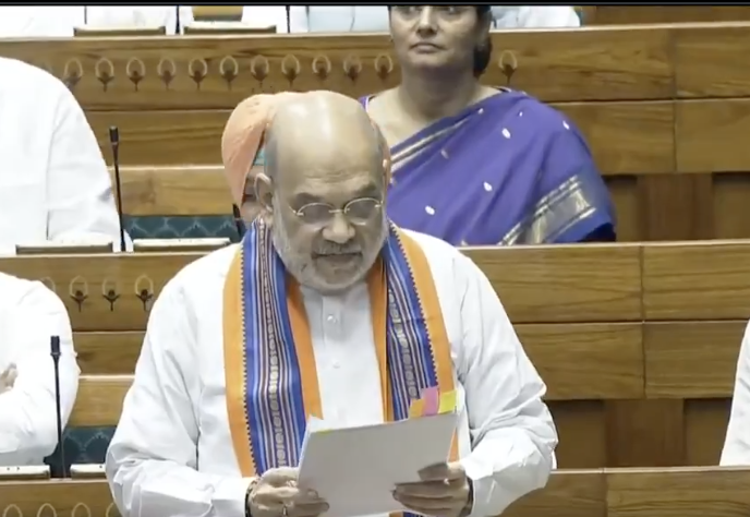 Amit Shah in Parliament during Monsoon Session 2025