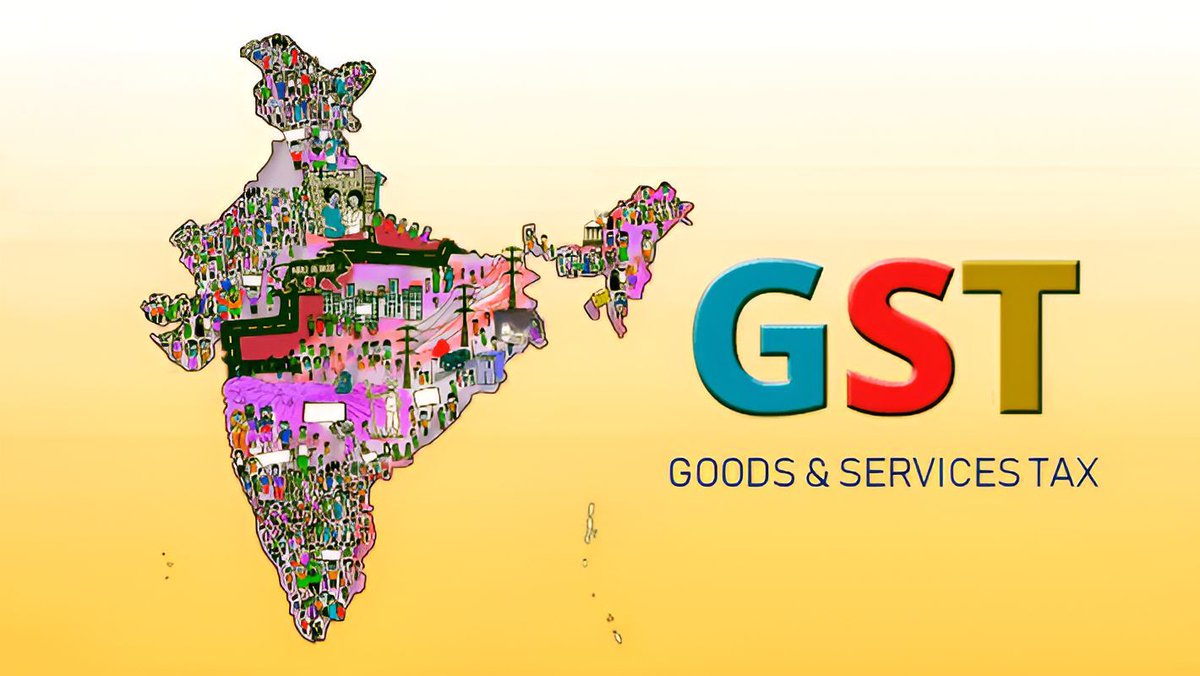 Representation of GST reform with two tax slabs.
