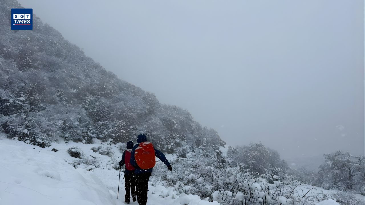 Fresh snowfall in Himachal and Uttarakhand covering Rohtang Pass and Badrinath peaks.