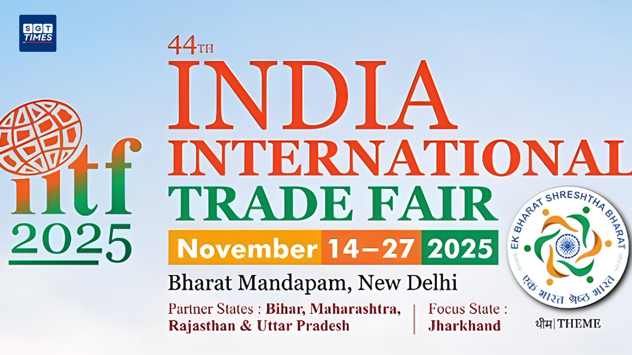 Visitors at the 44th India International Trade Fair at Bharat Mandapam, New Delhi.
