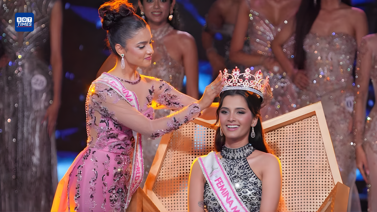 Miss India 2026 winners posing after the crown ceremony