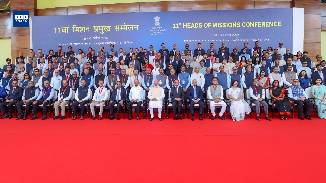 Prime Minister Narendra Modi speaking at the Heads of Mission Conference in New Delhi