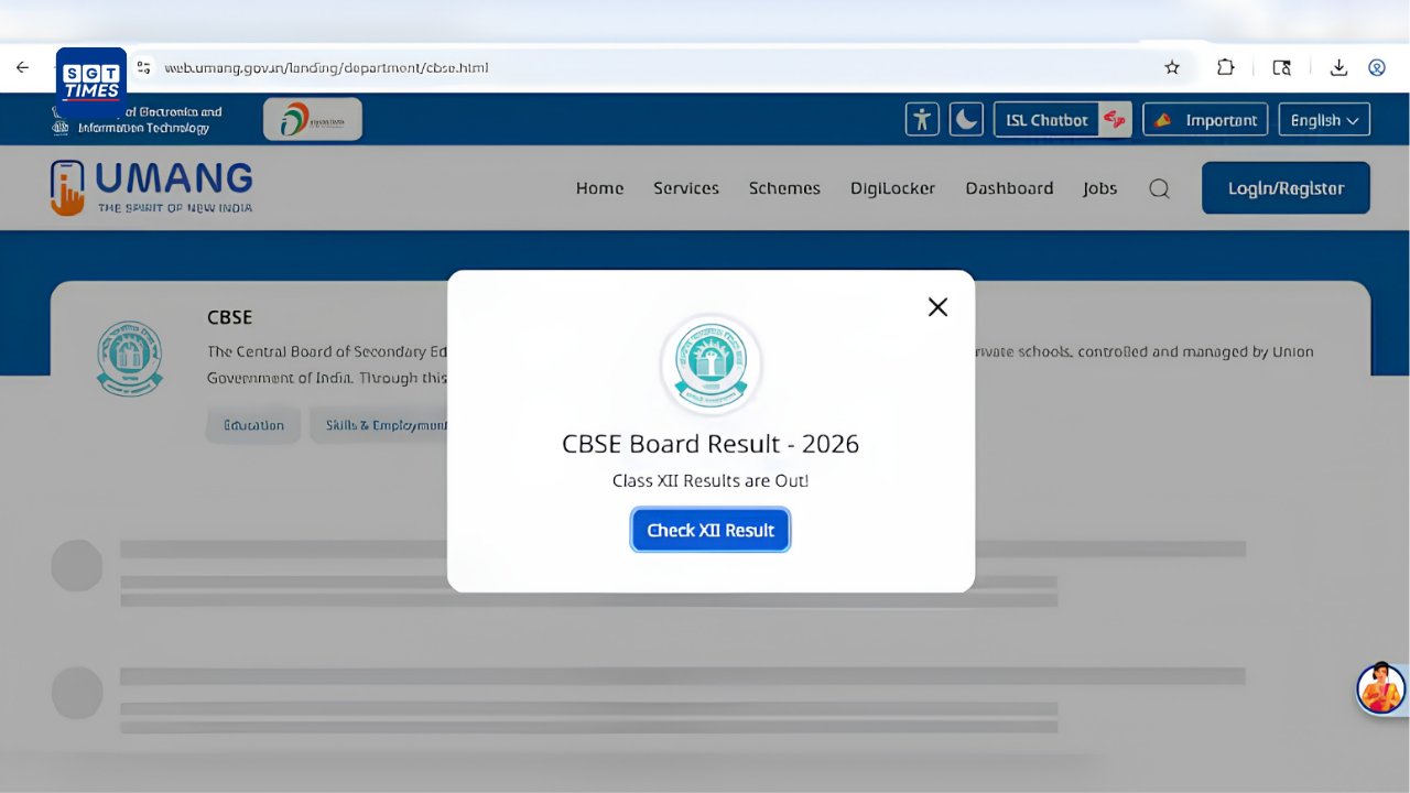 Students checking CBSE Class 12 Result 2026 online on a laptop and mobile phone.