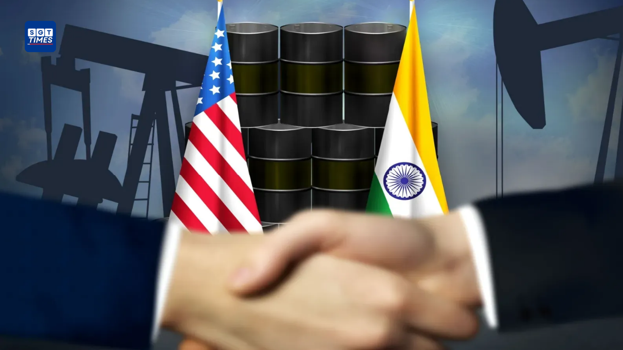 Donald Trump speaking about India-U.S. trade relations and PM Narendra Modi