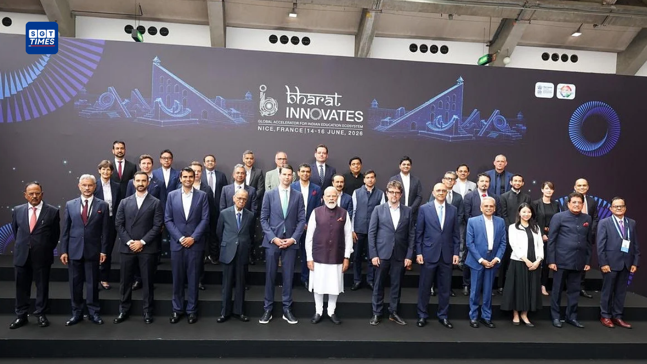 Prime Minister Narendra Modi and French President Emmanuel Macron inaugurate Bharat Innovates 2026 in Nice, France.