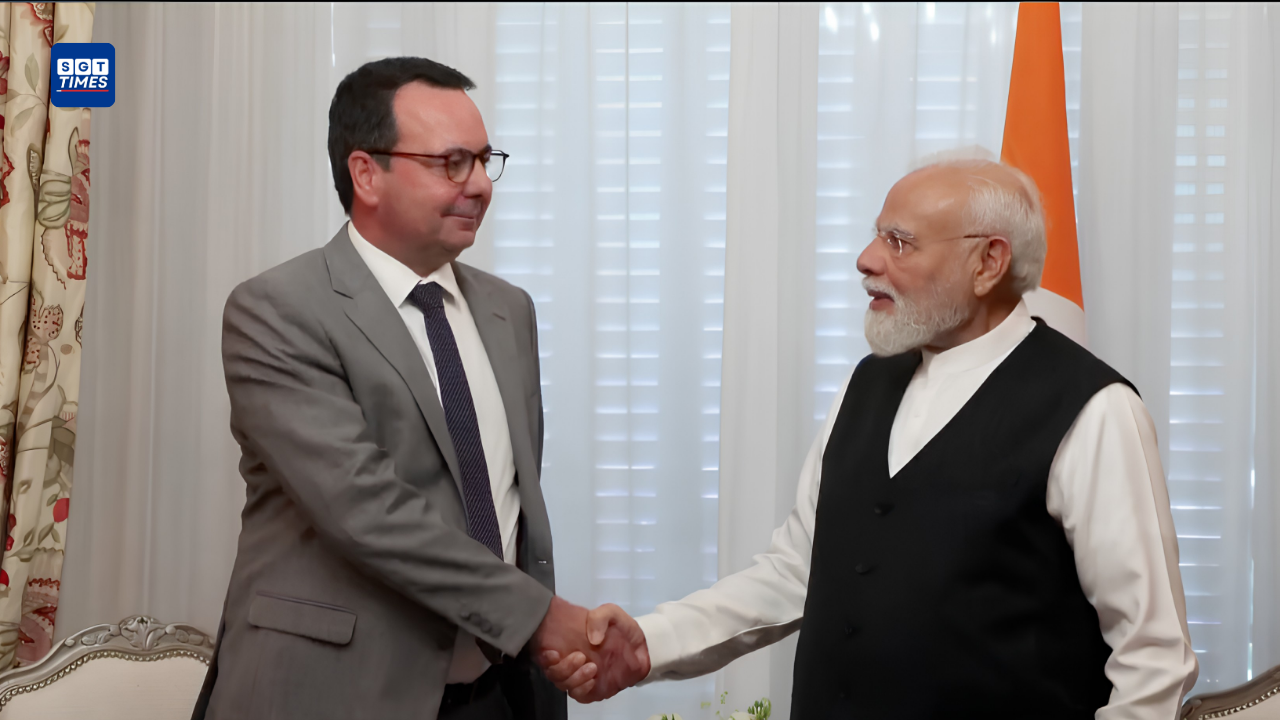 PM Modi Meets French Business Leaders to Deepen Economic Ties Prime Minister Narendra Modi meeting French business leaders in Paris to discuss investment, innovation, and economic cooperation.