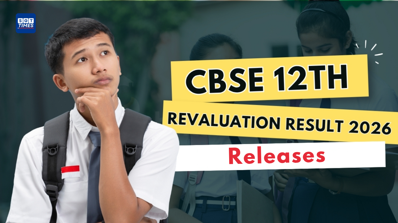A CBSE Class 12 student checking re-evaluation results online through the DigiLocker portal on a laptop.