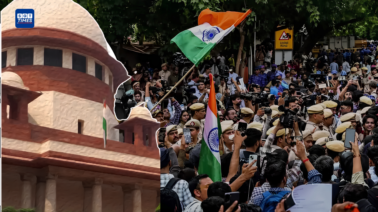 Supreme Court hearing on cases against students involved in paper-leak protests