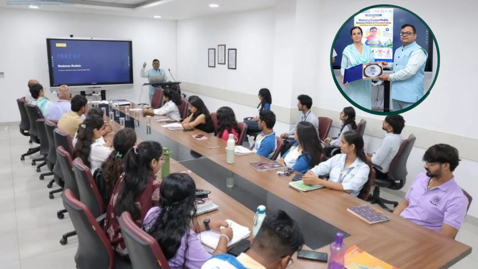 SGT University Hosts UDGAM Workshop on Turning Business Ideas into Viable Ventures Students and faculty participating in the UDGAM entrepreneurship workshop at SGT University.