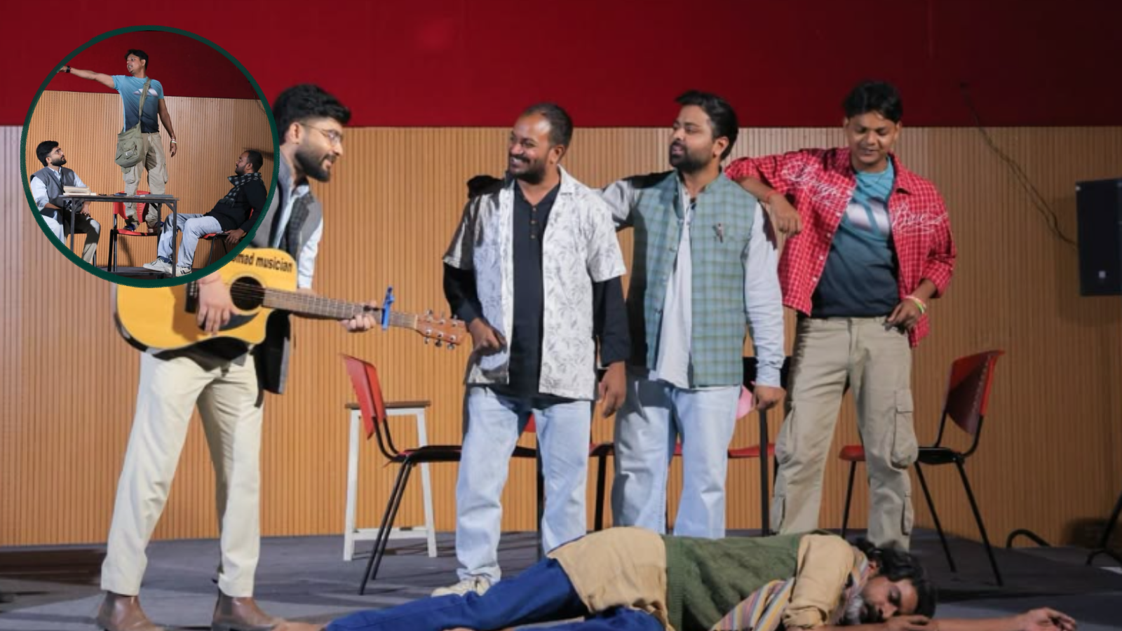 Theatrical performance of Ramsajivan Ki Prem Katha addressing mental health awareness