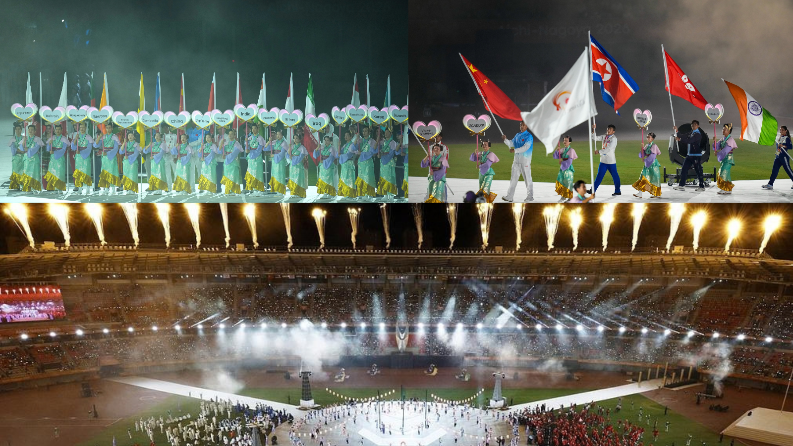 Athletes from Asian nations participate in the closing ceremony of the Aichi-Nagoya 2026 Asian Games in Japan as Qatar prepares to host the 2030 edition.